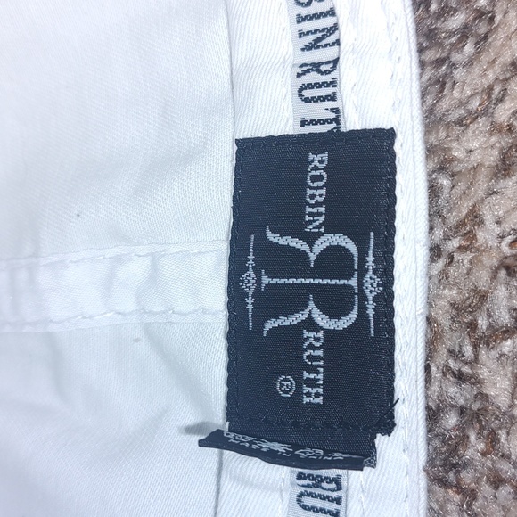 Robin Ruth Orlando Baseball CAP Quilted Floral Visor Embroidered Adjustable Hat - Picture 9 of 9